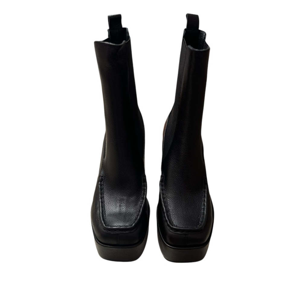 Intentionally Blank Celeste Leather Chelsea Platform Boots - Picture 4 of 7